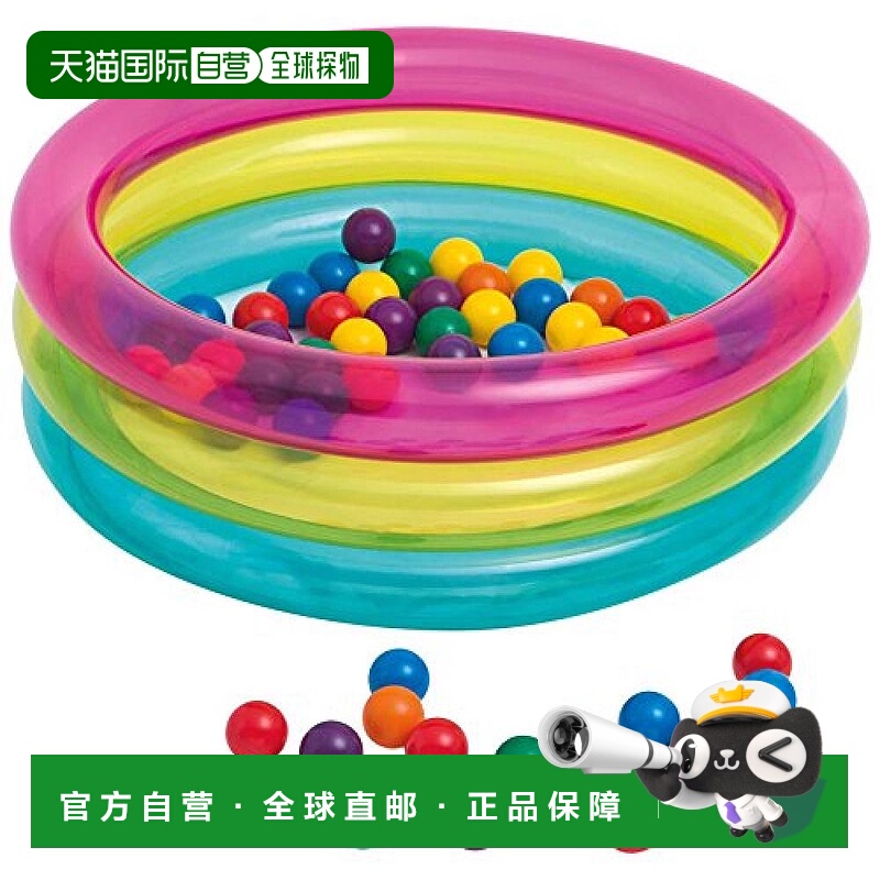 【日本直邮】Intex 户外休闲水上用品游泳圈LED充气球23*22cm 286