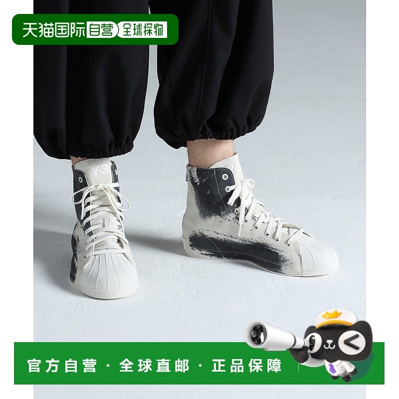 1h可退 日本直邮Y-3 男女同款山羊绒感斯韦德高帮鞋 半拉链设计 K