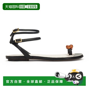 自营 lanvin黑色SANDALES BIJOUX梅洛迪泵-黑色 美国奥莱直发凉鞋