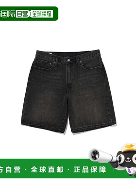 1h可退 日本直邮Levi's 男士468款松身短裤 黑色 WE GOT MOTION