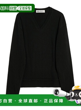 香港直邮OUR LEGACY 男士卫衣 M4253PBC AW2025 黑色 V领毛衣