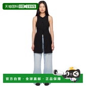 F9224 1h可退 black黑 女士 黑色纽扣连衣裙 香港直邮GANNI 甘尼