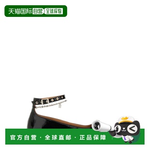 1h可退 香港直邮潮奢 GANNI 甘尼 女士 黑色 Eyelet Jewel 芭蕾鞋