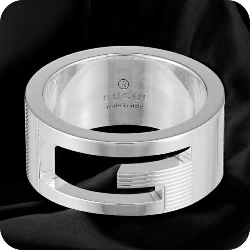 日本直邮古驰 (Gucci) 男女士戒指 032660-09840 银色