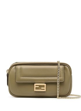FENDI 女士斜挎包 8BS044A5DYF1D3Q 绿色 真皮单肩包