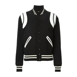 SAINT LAURENT 女士外套 376283YYD801900 CO 黑色