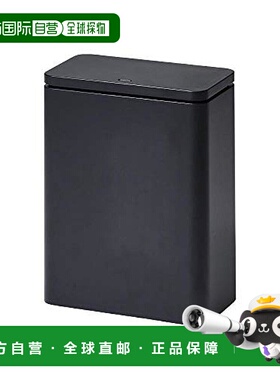 【日本直邮】Ideaco生活用品垃圾桶带盖开合式设计黑色26.4cm正品