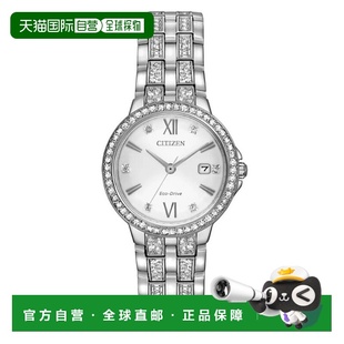 自营Citizen Women's Silhouette  White Dial Watch - white 美