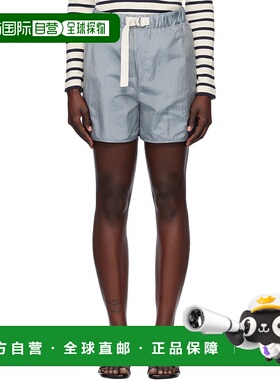 香港直邮潮奢 Jil Sander 吉尔 桑达 女士 蓝色 Regular Fit 短裤