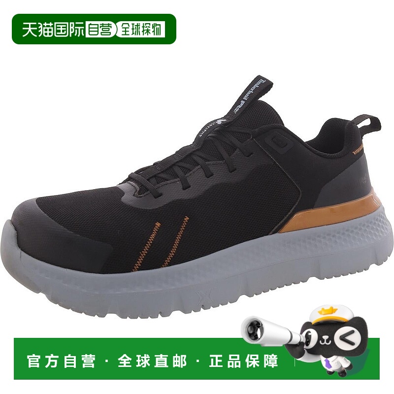 自营timberlandSerta男式复合鞋头网眼工作安全鞋-黑色 美国奥莱