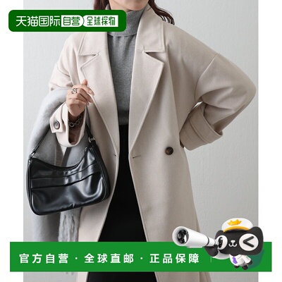 日本直邮COLONY 2139 女装宽松双排扣长款外套 轻盈质感 CWA10526