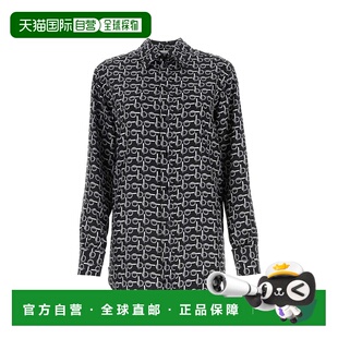 香港直邮Burberry 巴宝莉 女士 印花真丝衬衫 8090732博柏利