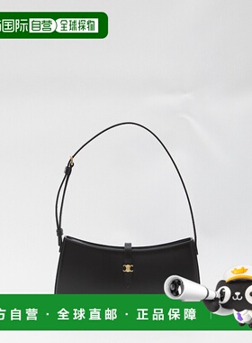 香港直邮Celine 思琳 女士 Tina Logo Plaque 單肩包 123053BF4