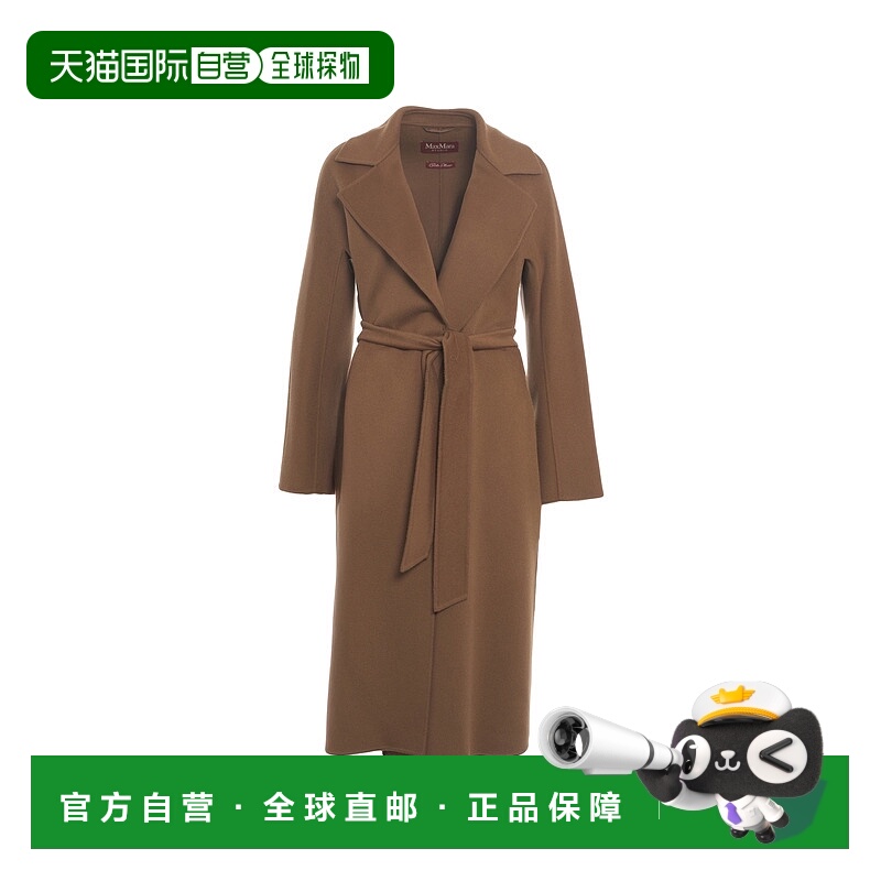 1h可退 香港直邮MAX MARA 女士大衣 CLES058 AW2025 深棕色 Cappo