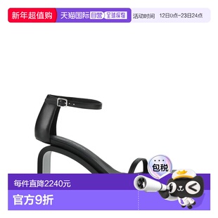 香港直邮Courreges 女士 凉鞋 BLACK黑色 高跟单鞋时尚舒适