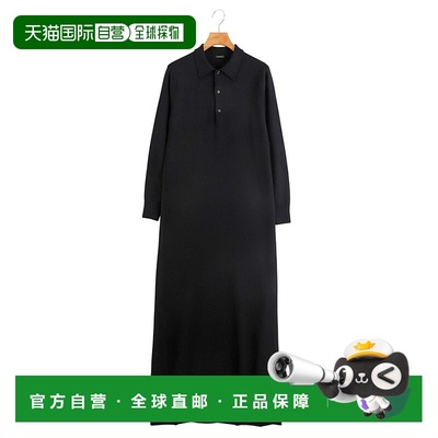 1h可退 日本直邮COMOLI 女装 宽松直筒长款针织 Polo 连衣裙 半拉