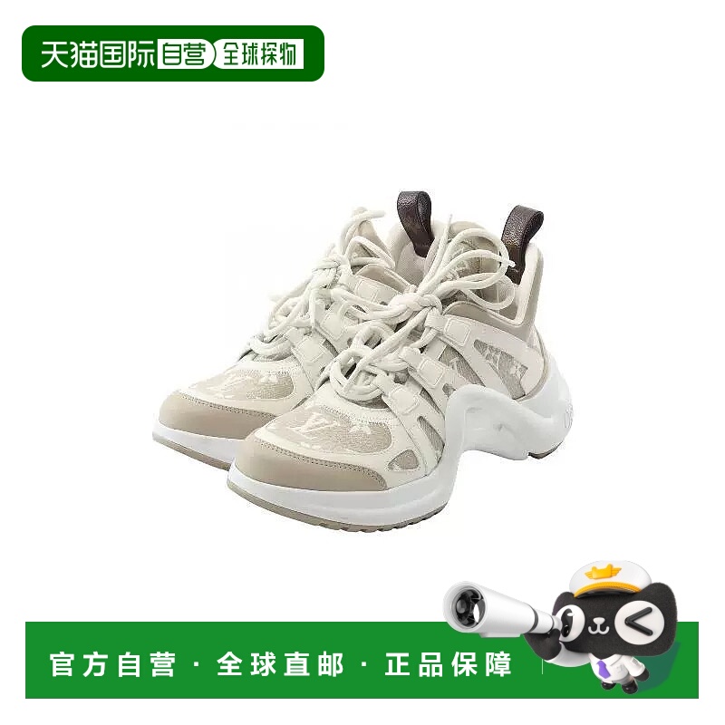 1h可退 日本直邮中古LV路易威登女B级9新sneakers运动鞋绒面革小