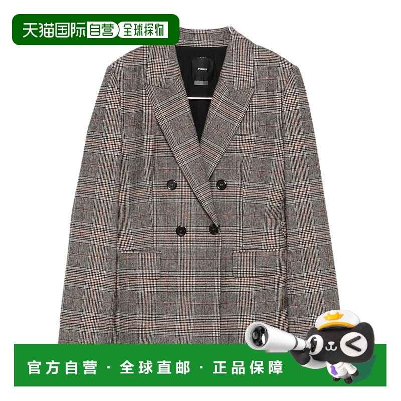 1h可退 香港直邮PINKO 女士西服 106072A36LPIP AW2025 灰色 Gine