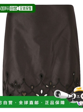 香港直邮Chloe A 字形迷你裙 C24UJU12064裙子包臀裙真丝羊毛