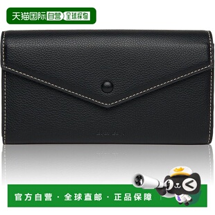 【日本直邮】Legato Largo 长款钱包 胡桃木牡丹 LJ-X0163 BK口袋