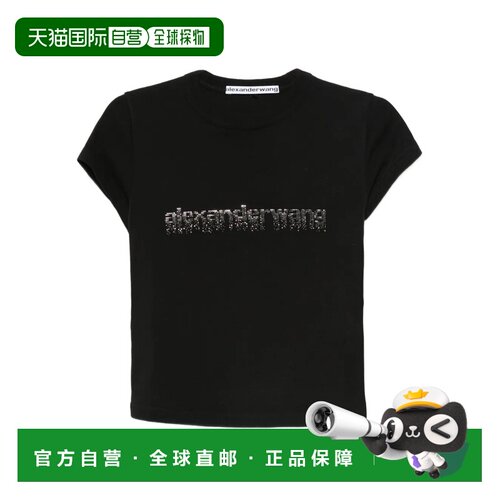 美国直邮ALEXANDER WANG - Women Hotfix Graphic Baby Tee