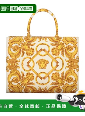 香港直邮Versace 图案单肩包 10145691A10399范思哲托特包手提包