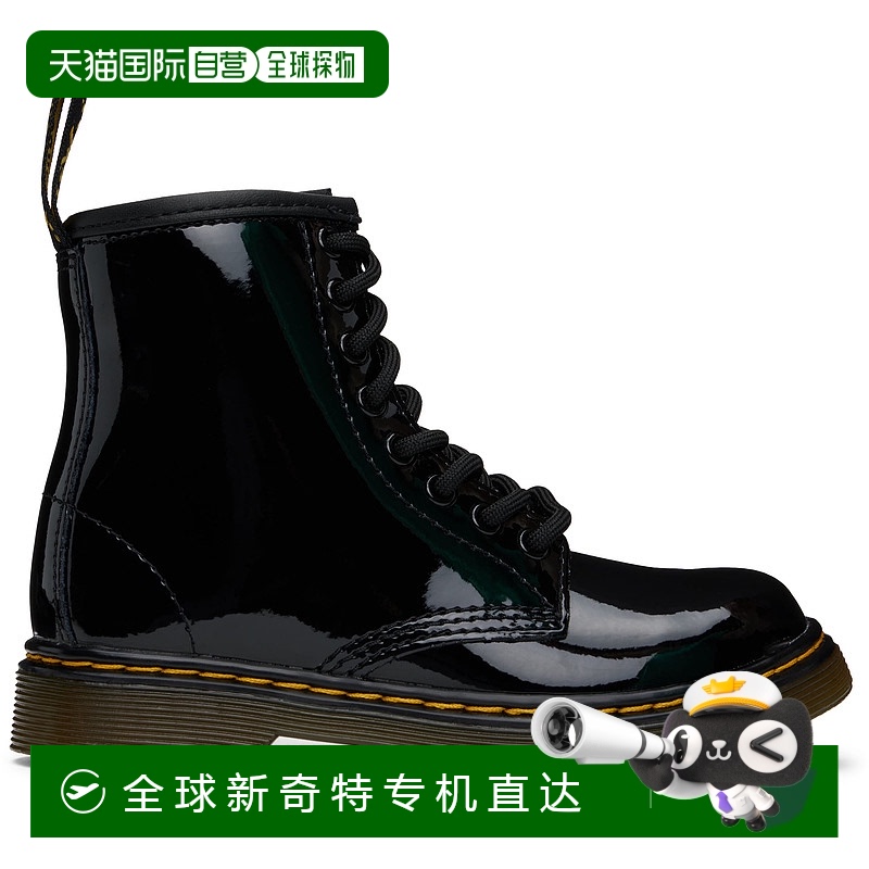 香港直邮潮奢 Dr. Martens 马丁大夫 男童 黑色 1460 Patent Leat