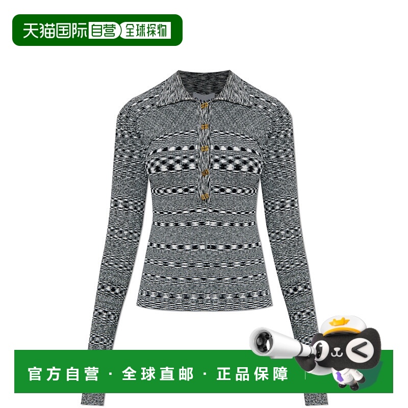 1h可退 香港直邮GANNI 女士针织衫 K26062748099 AW2025 灰色 Pol