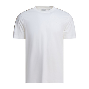 BURBERRY 男士T恤 8106246 SS2025 白色 Check T-Shirt