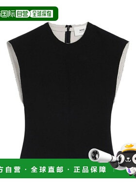 香港直邮Ami Paris 女士背心吊带 FTP054WV0045045 SS2025 黑色