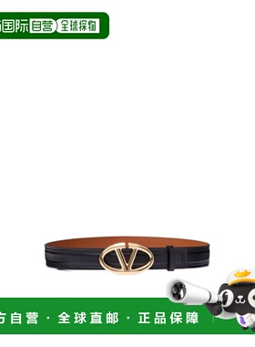 香港直邮Valentino Vlogo 标识腰带 4W0T0SJ4FZC华伦天奴牛皮