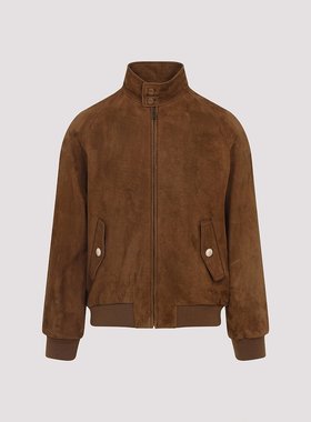 VALENTINO 男士夹克 7V3NAAM5B22K29 AW2025 棕色 SUEDE JACKET