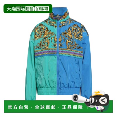 1h可退 香港直邮versace 范思哲 男士 夹克 blue蓝色 舒适时尚