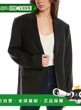 自营 IRO Mitch 羊毛混纺夹克 灰色 美国奥莱直发