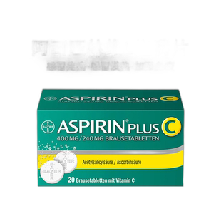 欧洲直邮Aspirin拜耳阿司匹林维C感冒抗炎止痛退烧泡腾片20片