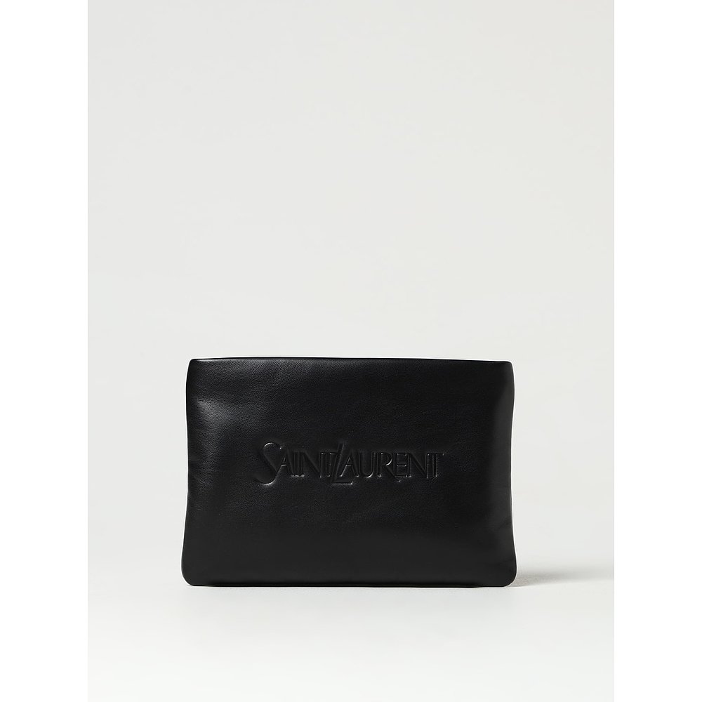 Saint Laurent 圣罗兰 男士 徽标小号蓬松手拿包 779526AADA1