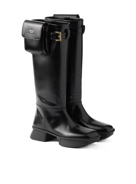 PRADA 女士高跟鞋 1W983N055FD040F0002 SS2025 黑色