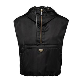 黑色 PRADA 29M0971WQ8S232F0002 拉链连帽休闲夹克 女士西服