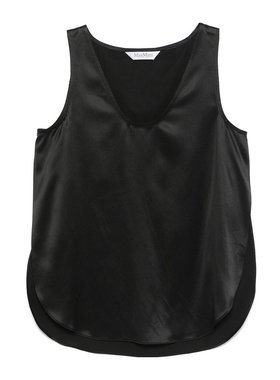 MAX MARA 女士背心吊带 FILLY133005-0 SS2025 黑色 圆领上衣