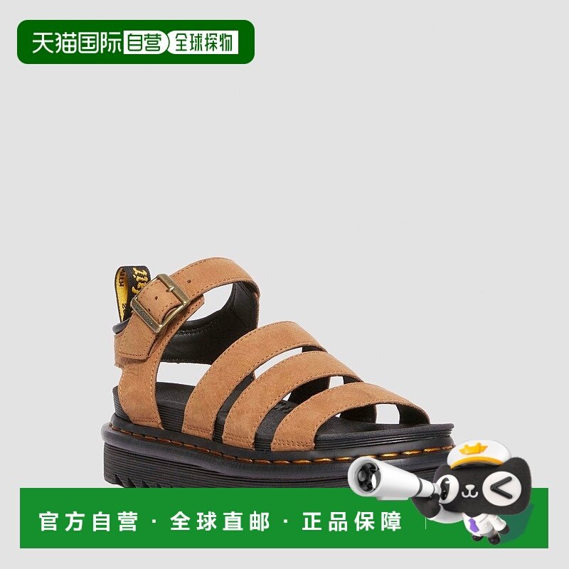 自营欧洲直邮DrMartens马丁大夫 Blaire女士Tumbled Nubuck皮革凉