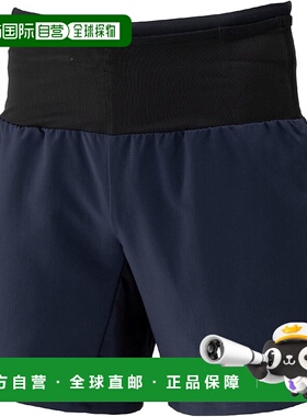 【日本直邮】美津浓 多口袋运动短裤 7英寸 J2MBC011 暗蓝色跑步