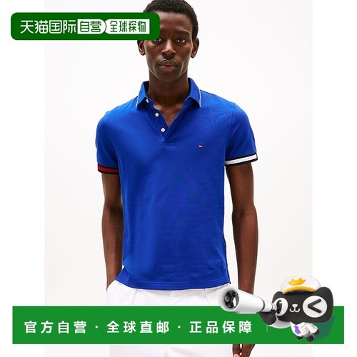 日本直邮TOMMY HILFIGER 旗帜袖口修身POLO衫 [TO3203EM012400]