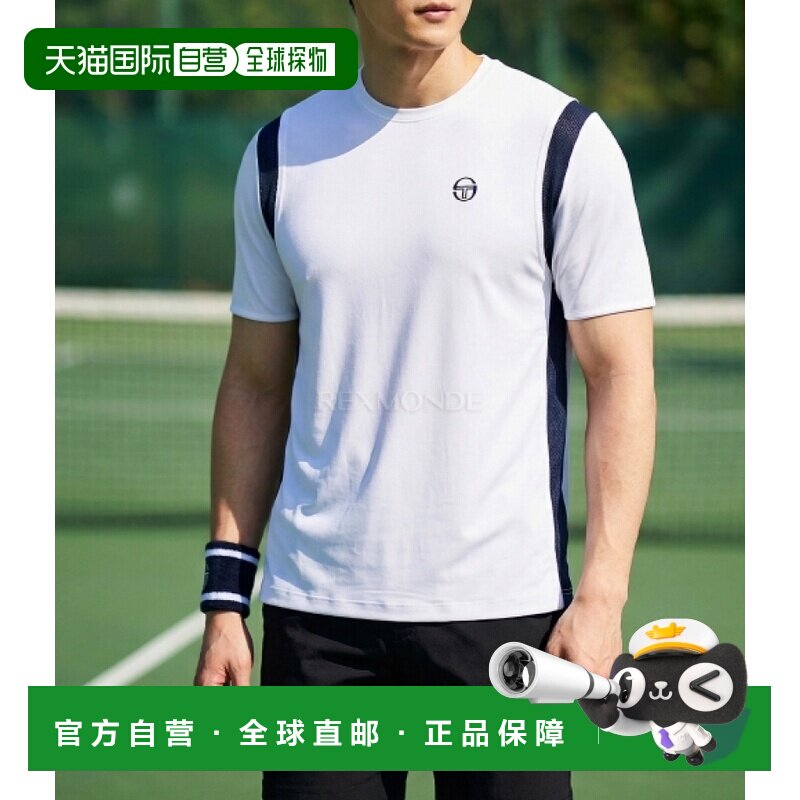 韩国直邮Sergio Tacchini PACO T 恤 (STS25M51154-亮白色) 咨询