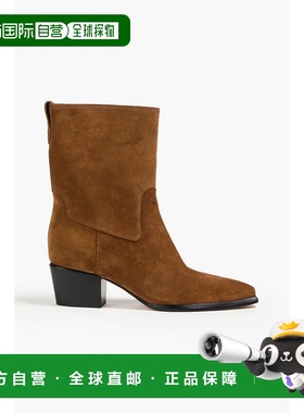 香港直邮VINCE 女士 Arlington 绒面革短靴 J2447L2200ELMWOODTAN