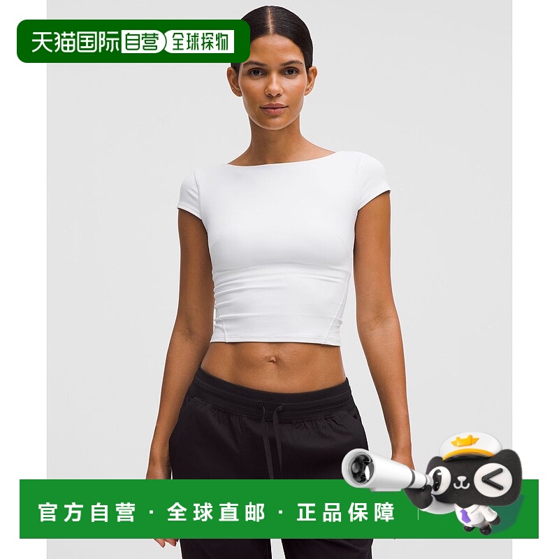 韩国直邮lululemon Lululemon Align™ Scoopback 短袖 - WHT