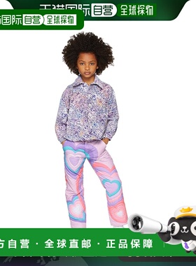 1h可退 香港直邮潮奢 Erl 女童 紫色 Floral 儿童衬衫童装 ERL04K