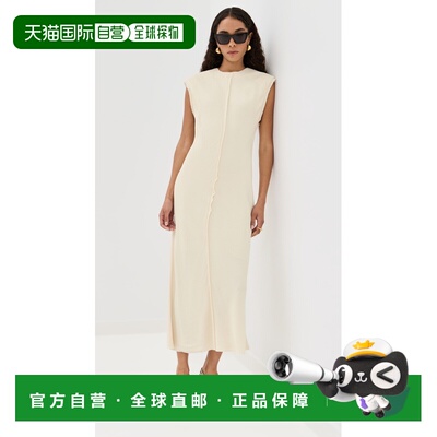 付款1h内可退 香港直邮Ami Paris 女士 中长连衣裙 white白色 舒