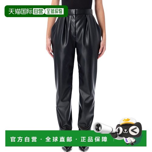 香港直邮Balmain 巴尔曼 女士 BALMAIN 高腰仿皮裤子 FF0PN190XH8