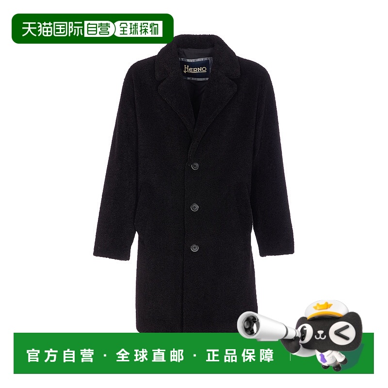 1h可退 香港直邮HERNO 男士大衣 CA000206U127359300 AW2025 黑色