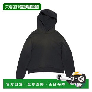 自营欧洲直邮Acne Studios FW25黑色棉1996logo标识连帽卫衣男女